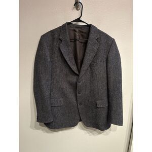 Kevin & Howlin Donegal Mist Irish Tweed Blazer Mens 44r Gray Mohair Cashmere